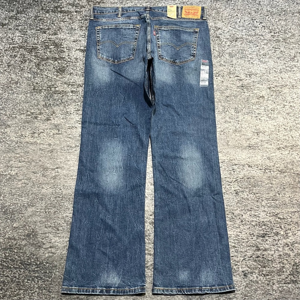 NWT Levi's 527 Jeans Mens 40x32 Blue Slim Bootcut Stretch Western
